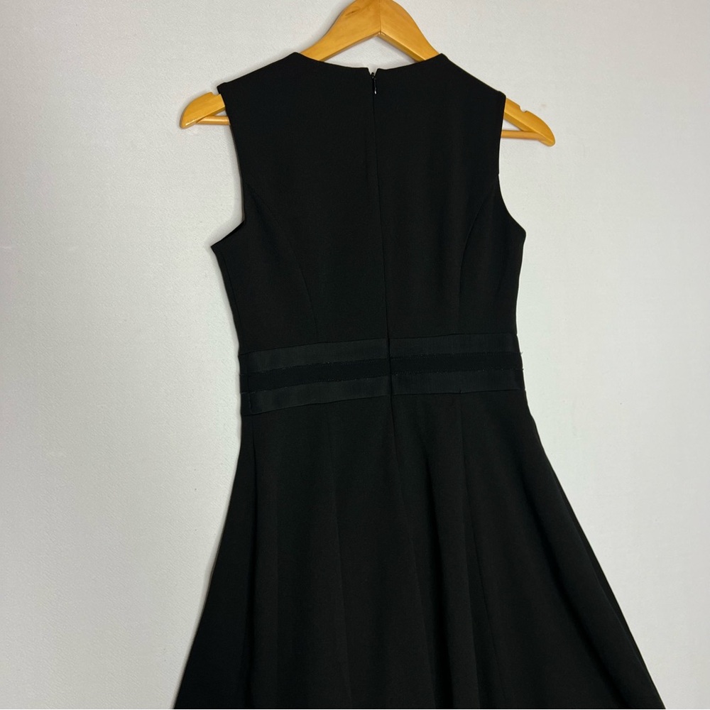 Calvin Klein Ilusion Trim Fit Flare Midi Dress Cocktail Girls Night Size 2 - Picture 9 of 10